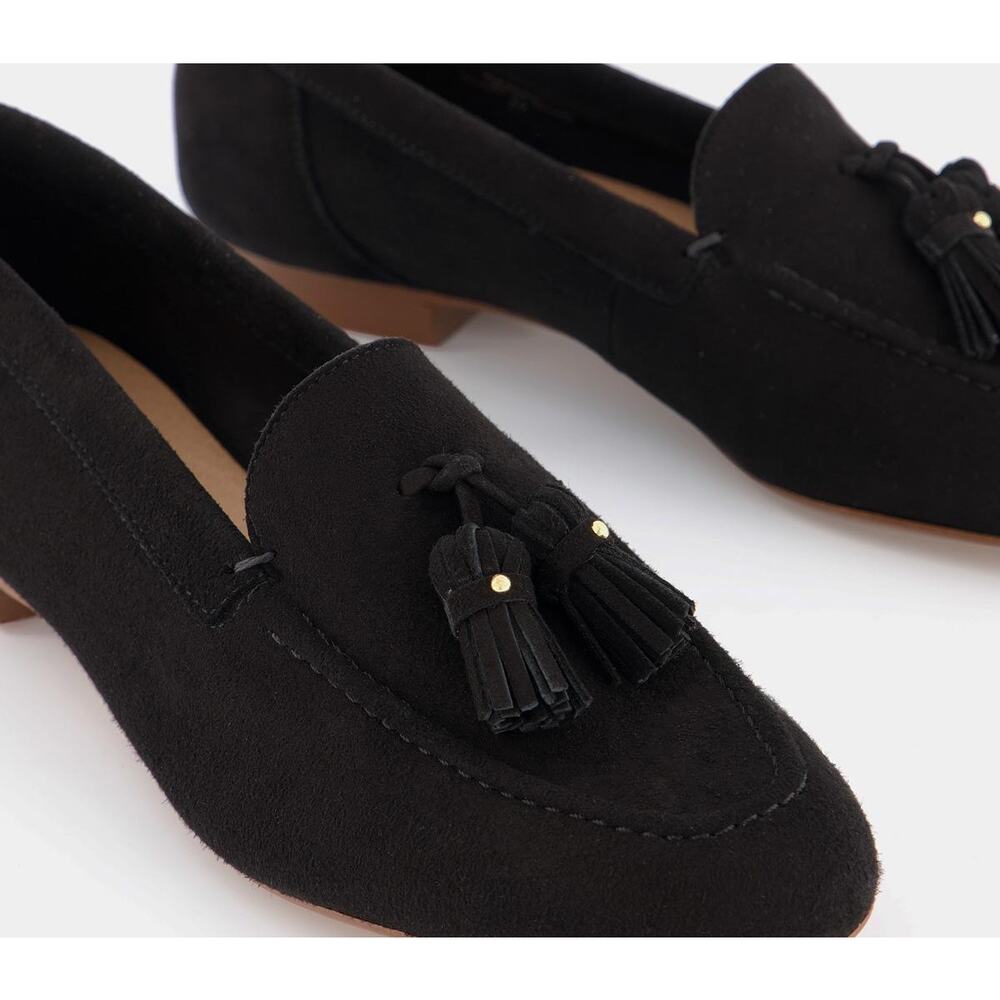 Office London Retro Black Leather Suede Loafers Size 39 - Picture 12 of 13